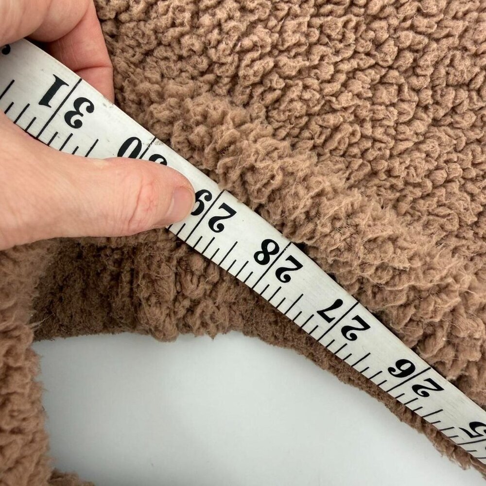 Skims Teddy Sherpa Fleece Joggers Size S Tigers Eye Tan Brown - Picture 5 of 6
